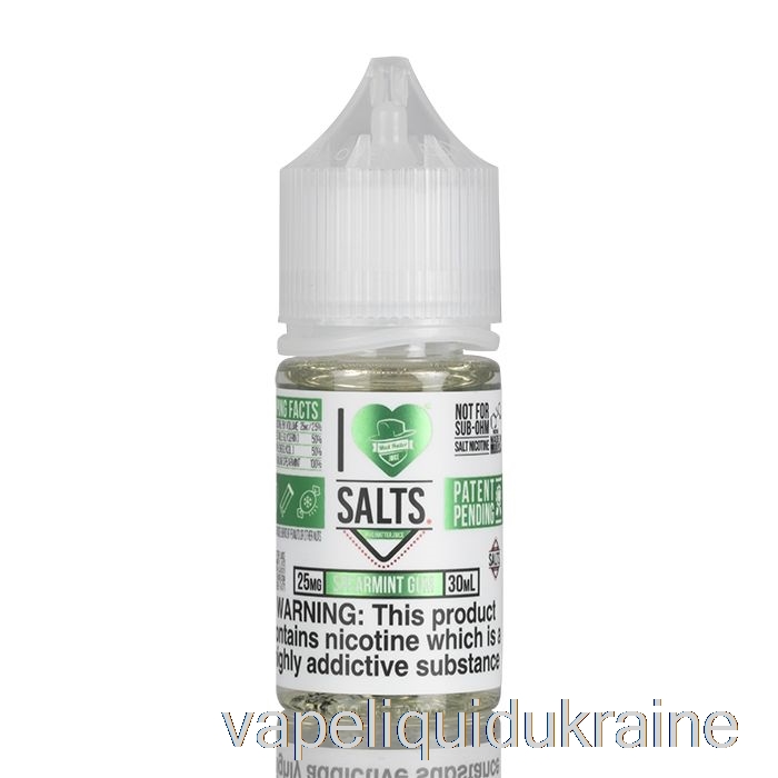 Vape Liquid Ukraine Spearmint Gum - I Love Salts - 30mL 50mg